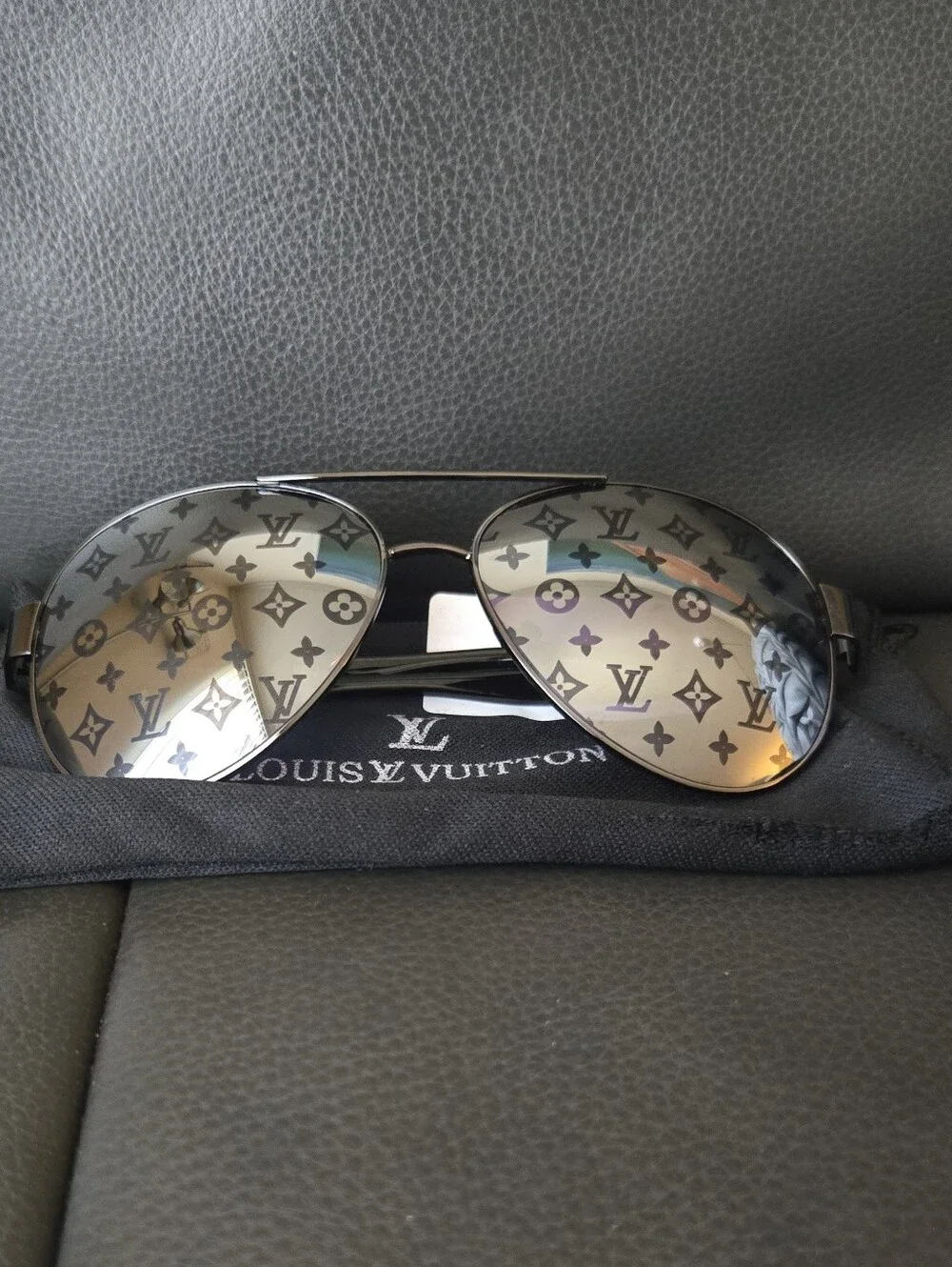 Inspired Monogram Aviator Sunglasses